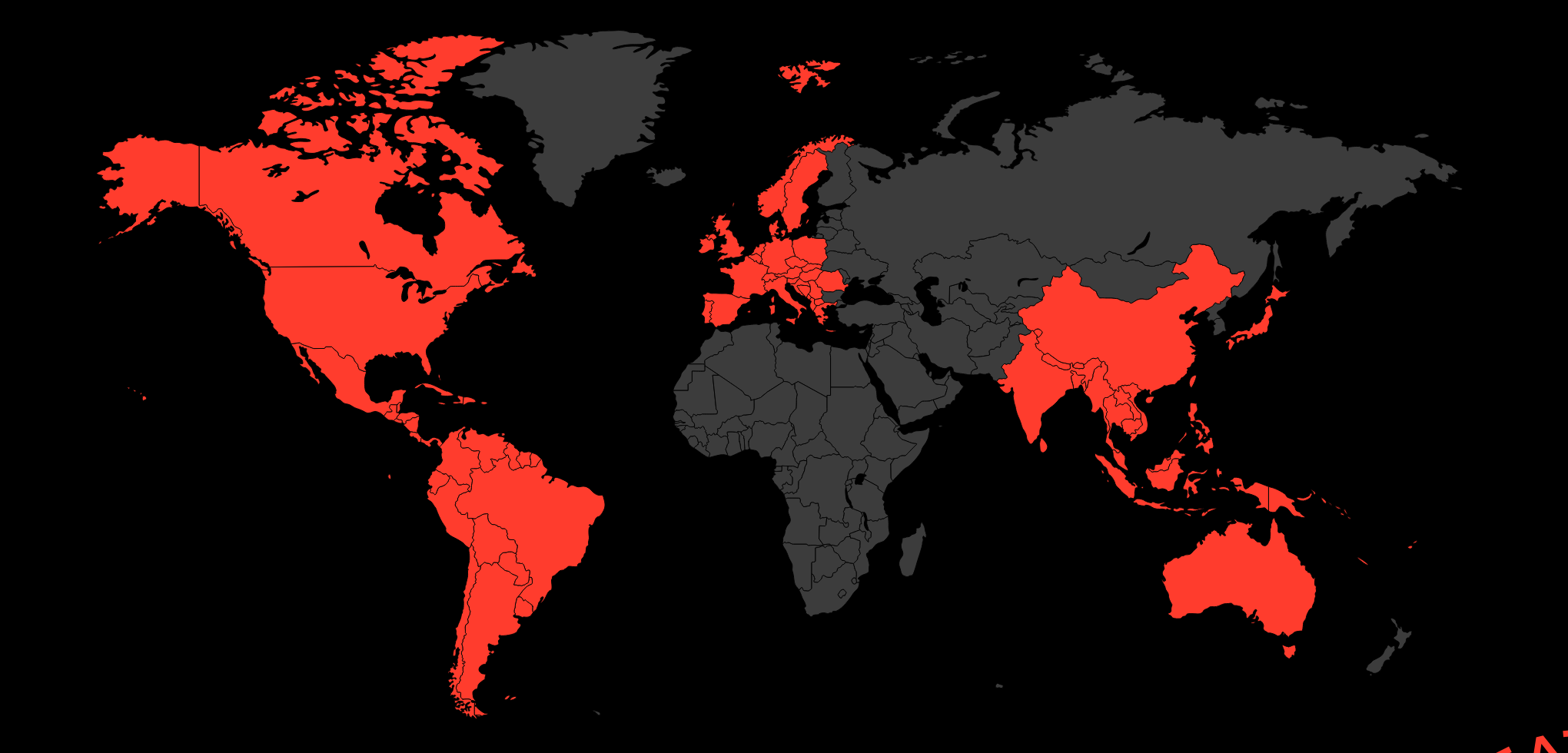Minga brochure global footprint map